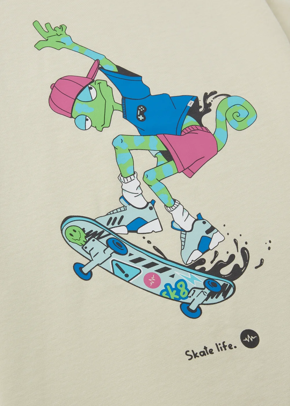 Boys Stone Skate Lizard T-Shirt (7-15yrs) - 10 Yrs Image 2