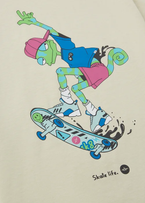 Boys Stone Skate Lizard T-Shirt (7-15yrs) - 10 Yrs Image 2