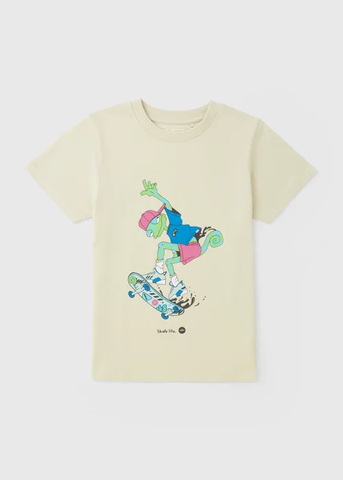 Boys Stone Skate Lizard T-Shirt (7-15yrs) - 10 Yrs Image 1