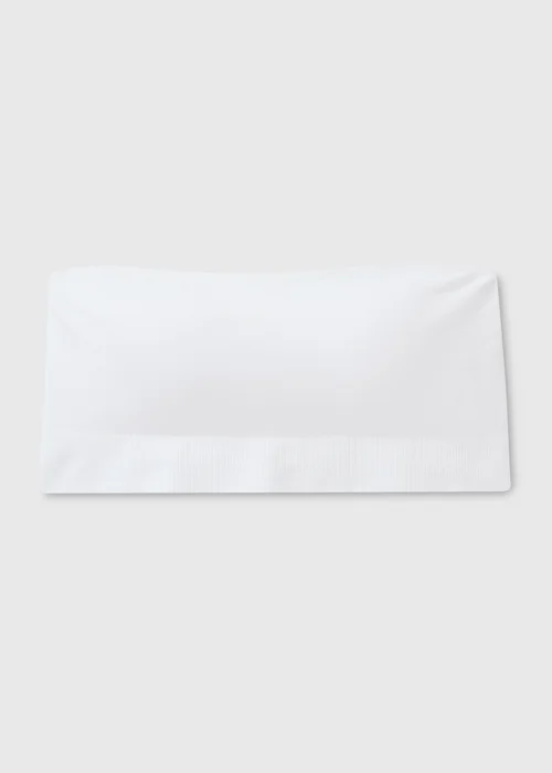White Seam Free Padded Bandeau Bra - Large Image 2