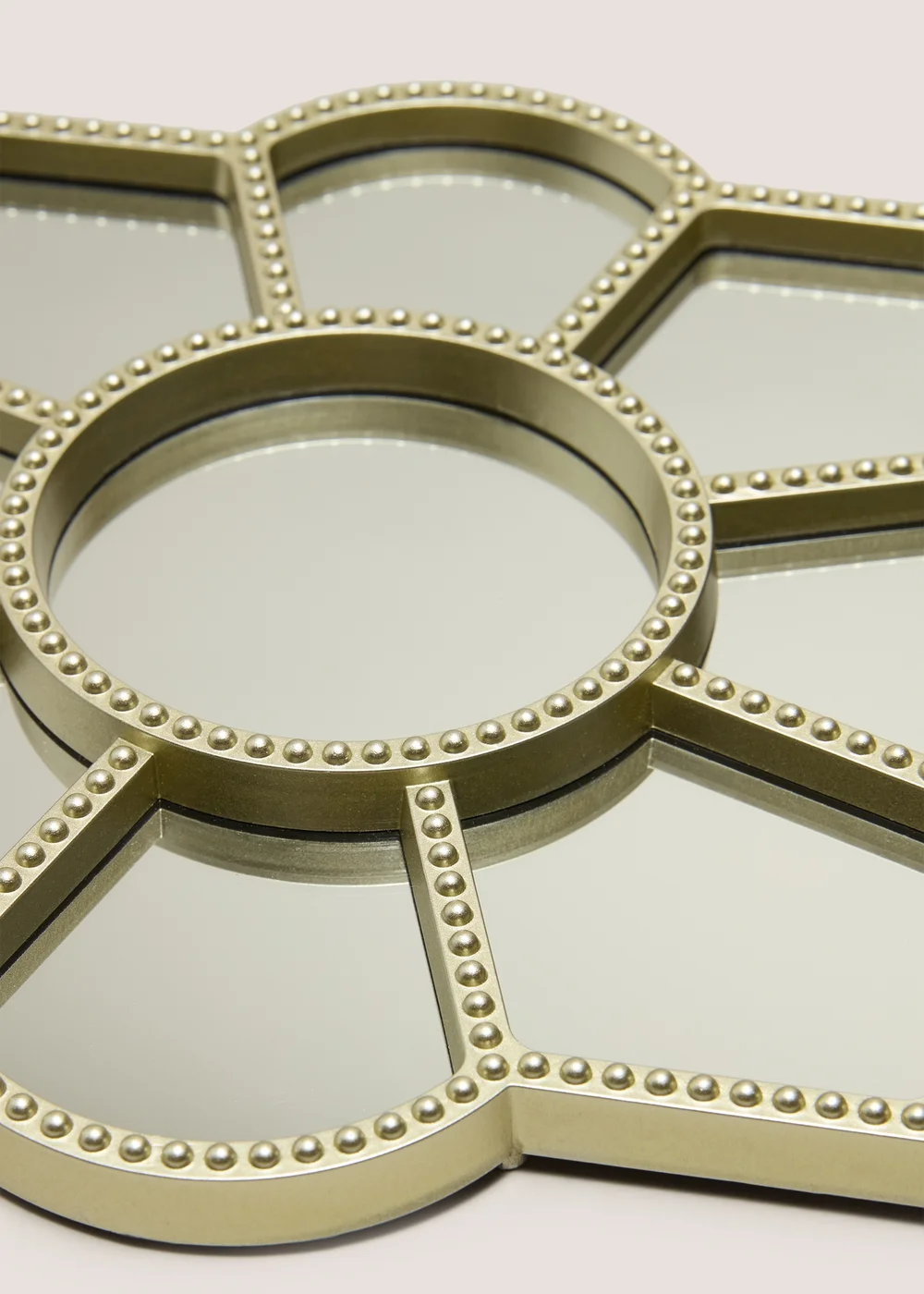 3 Piece Taupe Flower Outdoor Mirrors Image 2