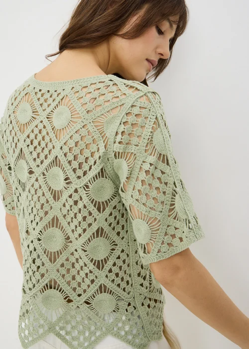 Sage Green Crochet Top - 18 Image 3