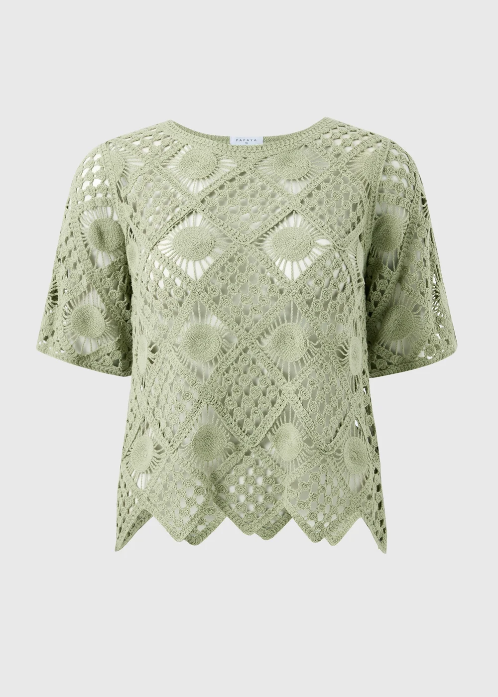 Sage Green Crochet Top - 18 Image 4