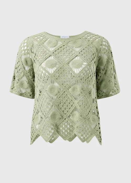 Sage Green Crochet Top - 18 Image 4