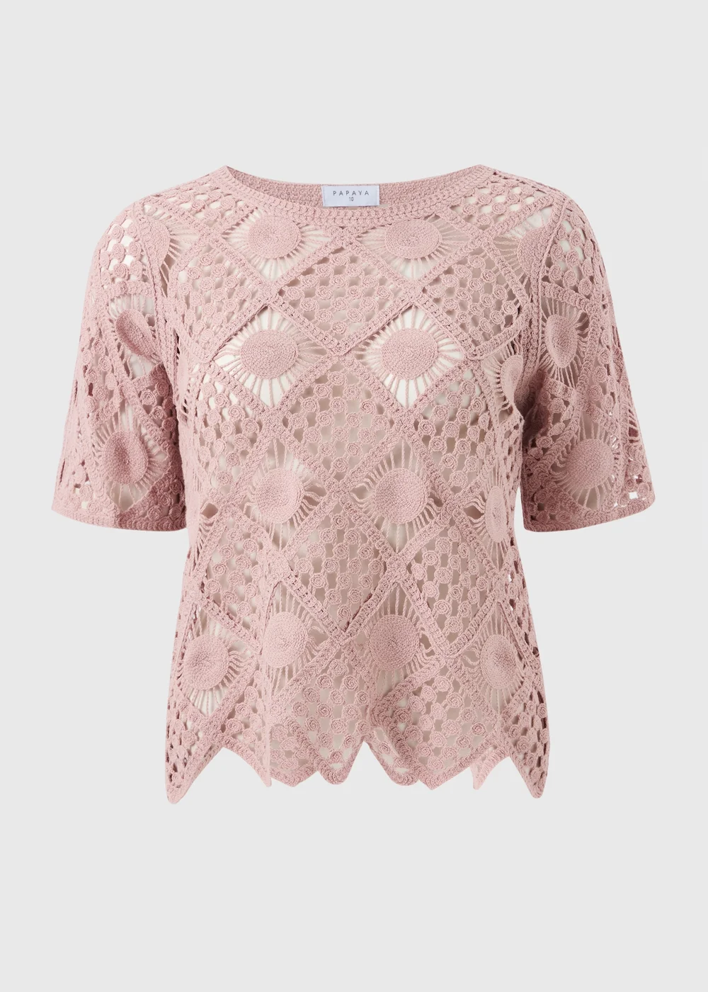 Light Pink Crochet Top - 10 Image 4