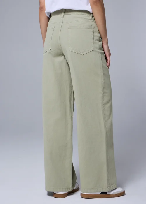 Green Wide Leg Jeans - 22/L29 Image 3