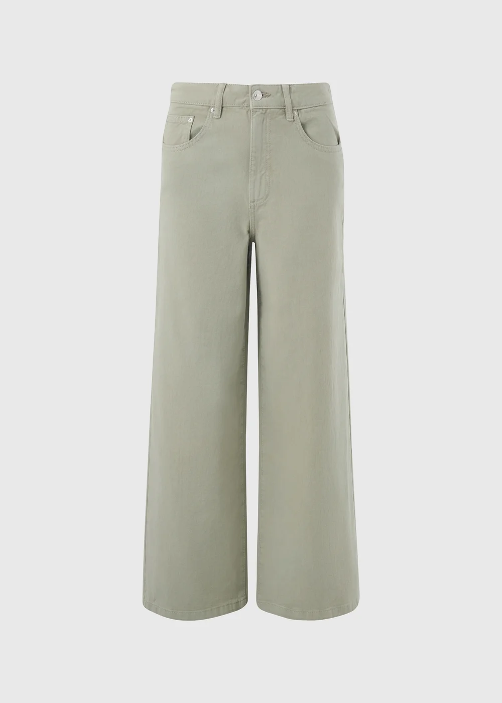 Green Wide Leg Jeans - 22/L29 Image 4