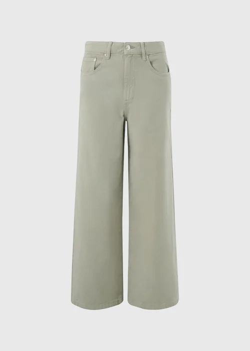 Green Wide Leg Jeans - 22/L29 Image 4