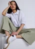 Green Wide Leg Jeans - 22/L29 Image 2