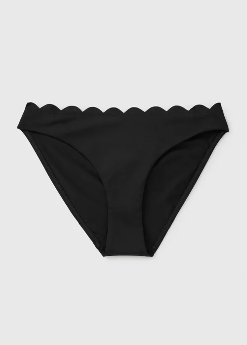 Black Scallop Full Bikini Bottoms - 18 Image 3