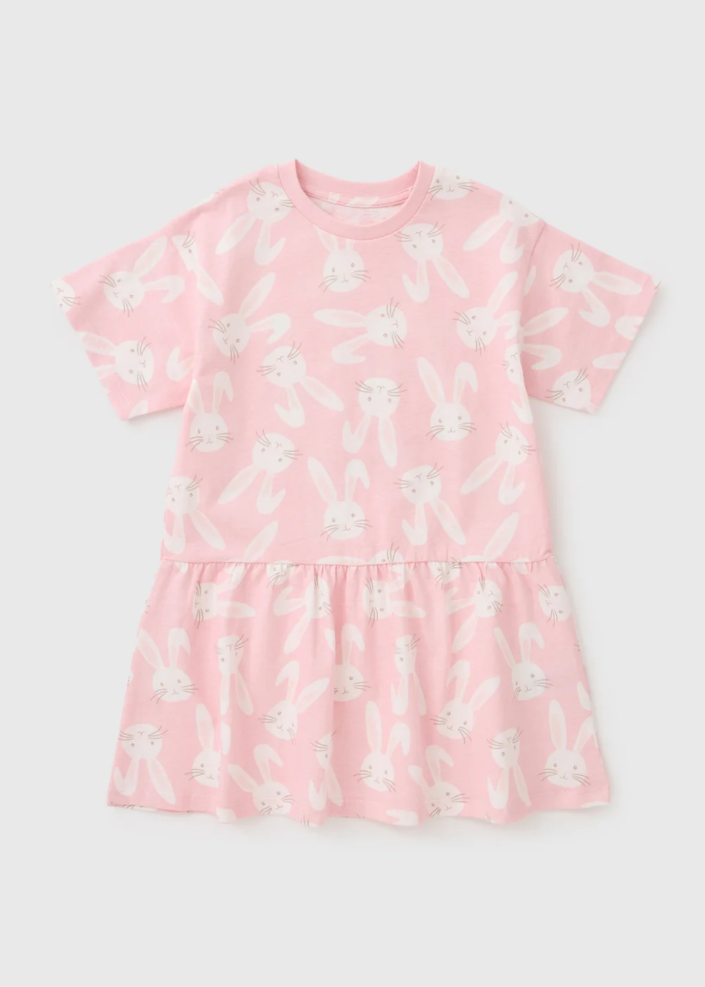 Girls Pink Bunny Dress (1-7yrs) - 1-1.5 Yrs Image 1