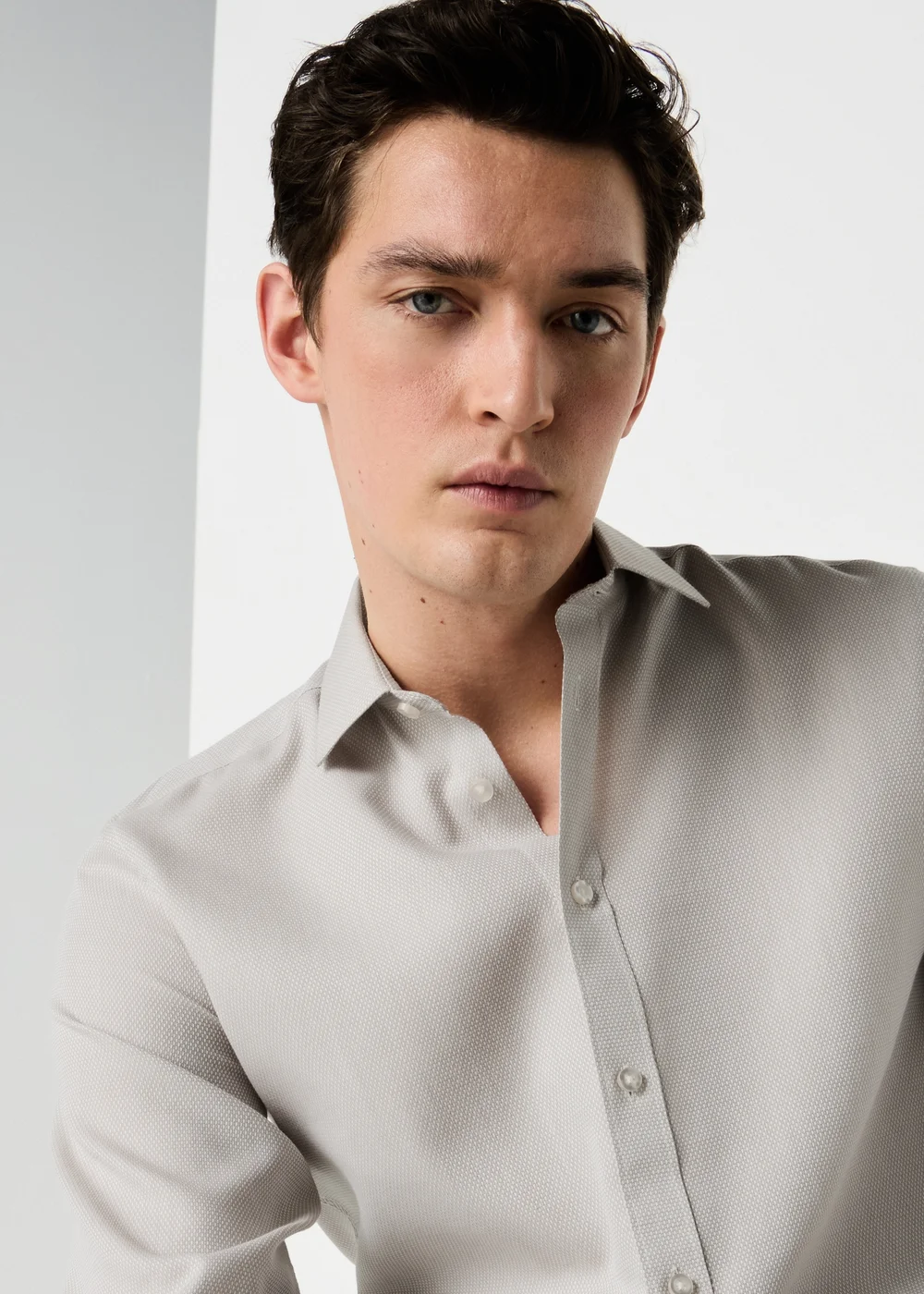 Taylor & Wright Stone Dobby Regular Fit Shirt - L Image 3