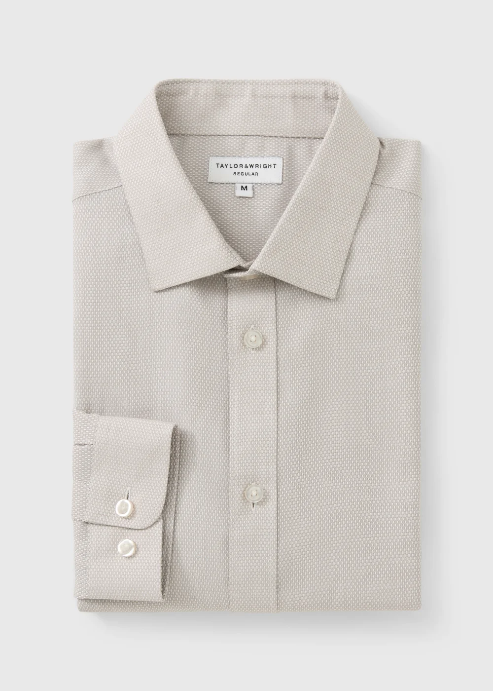 Taylor & Wright Stone Dobby Regular Fit Shirt - L Image 5