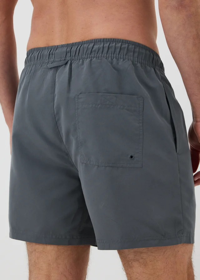 Charcoal Essential Regular Fit Swim Shorts