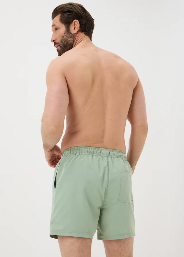 Sage Green Essential Regular Fit Swim Shorts