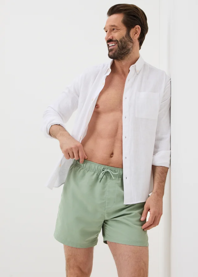 Sage Green Essential Regular Fit Swim Shorts