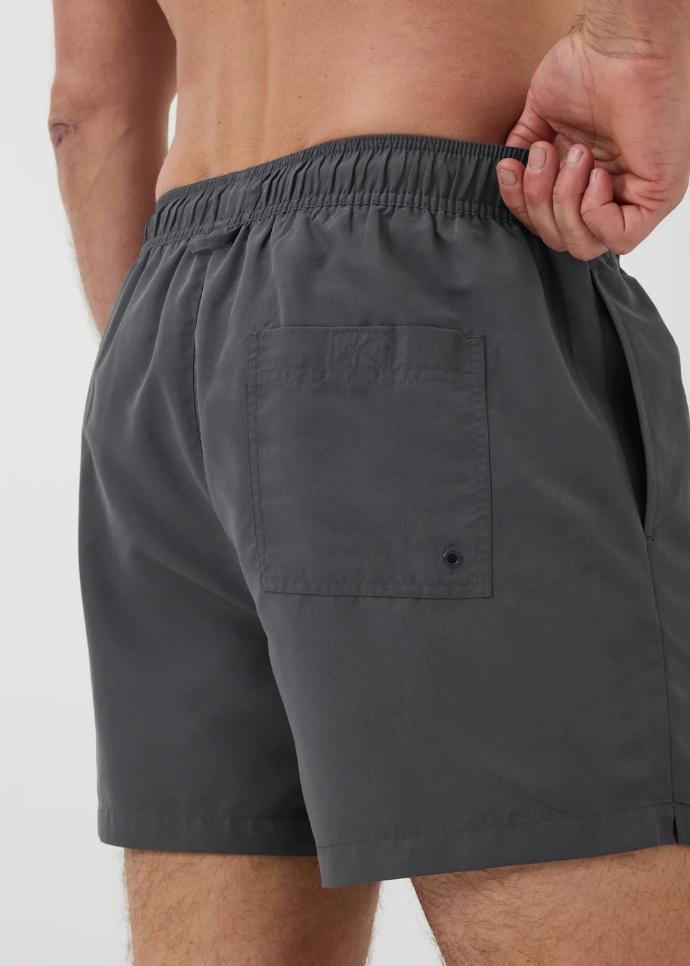 Charcoal Short Length Essential Swim Shorts - XS Image 2