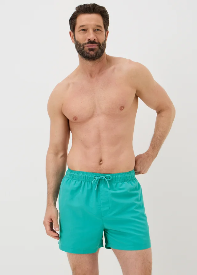 Aqua Blue Short Length Essential Swim Shorts