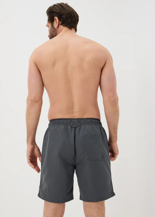 Charcoal Long Length Essential Swim Shorts - XXXL Image 2