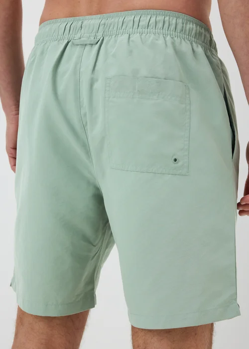 Sage Green Long Length Swim Shorts - XS Image 2