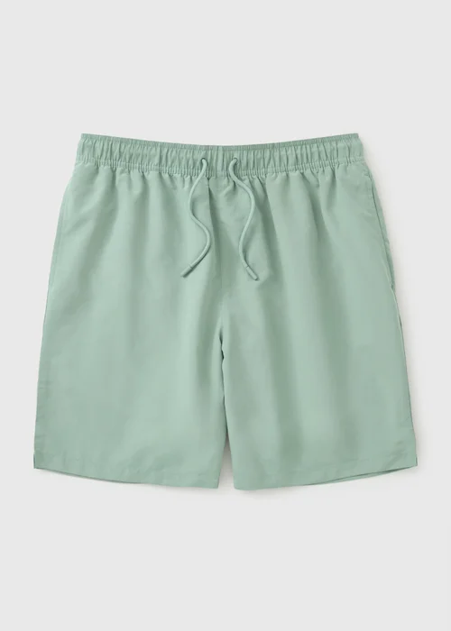 Sage Green Long Length Swim Shorts - XS Image 3