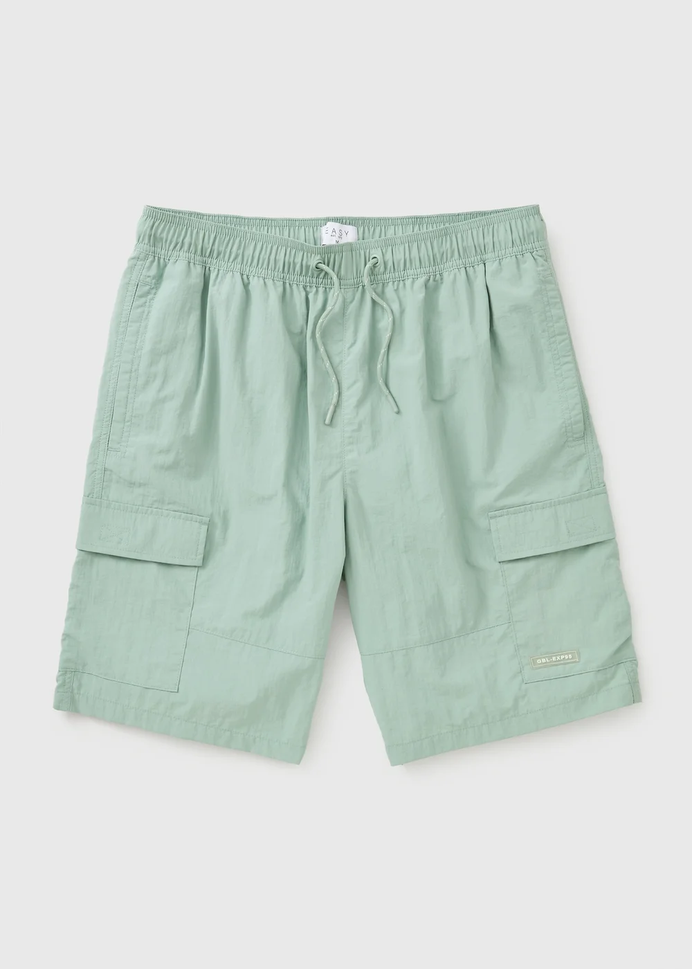 Sage Green Cargo Swim Shorts - XS Image 1