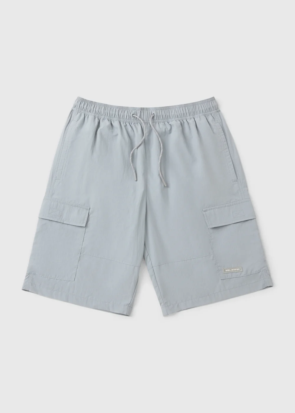 Grey Long Length Cargo Swim Shorts - XS Image 3