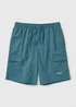 Teal Long Length Cargo Swim Shorts - Extra small Image 1