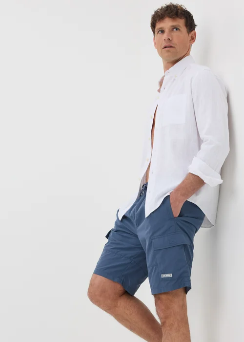 Navy Long Length Cargo Swim Shorts - XS Image 2