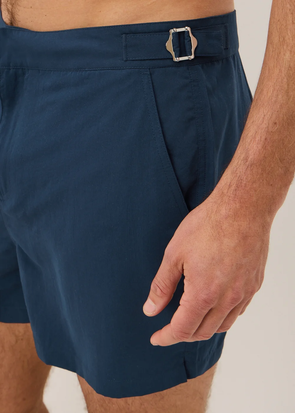 Navy Buckle Smart Swim Shorts - S Image 2
