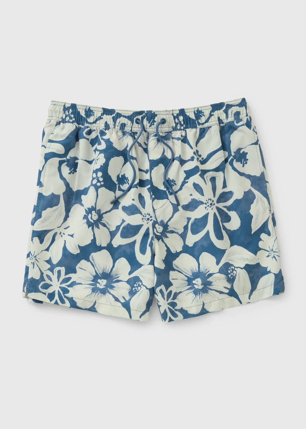 Blue Floral Matching Family Swim Shorts - S Image 3