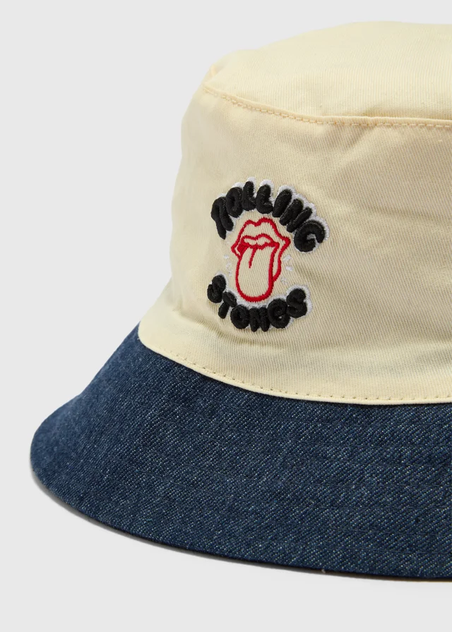 Ecru Rolling Stones Bucket Hat