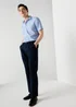 Taylor & Wright Blue Prince of Wales Check Short Sleeve Shirt - S Image 2