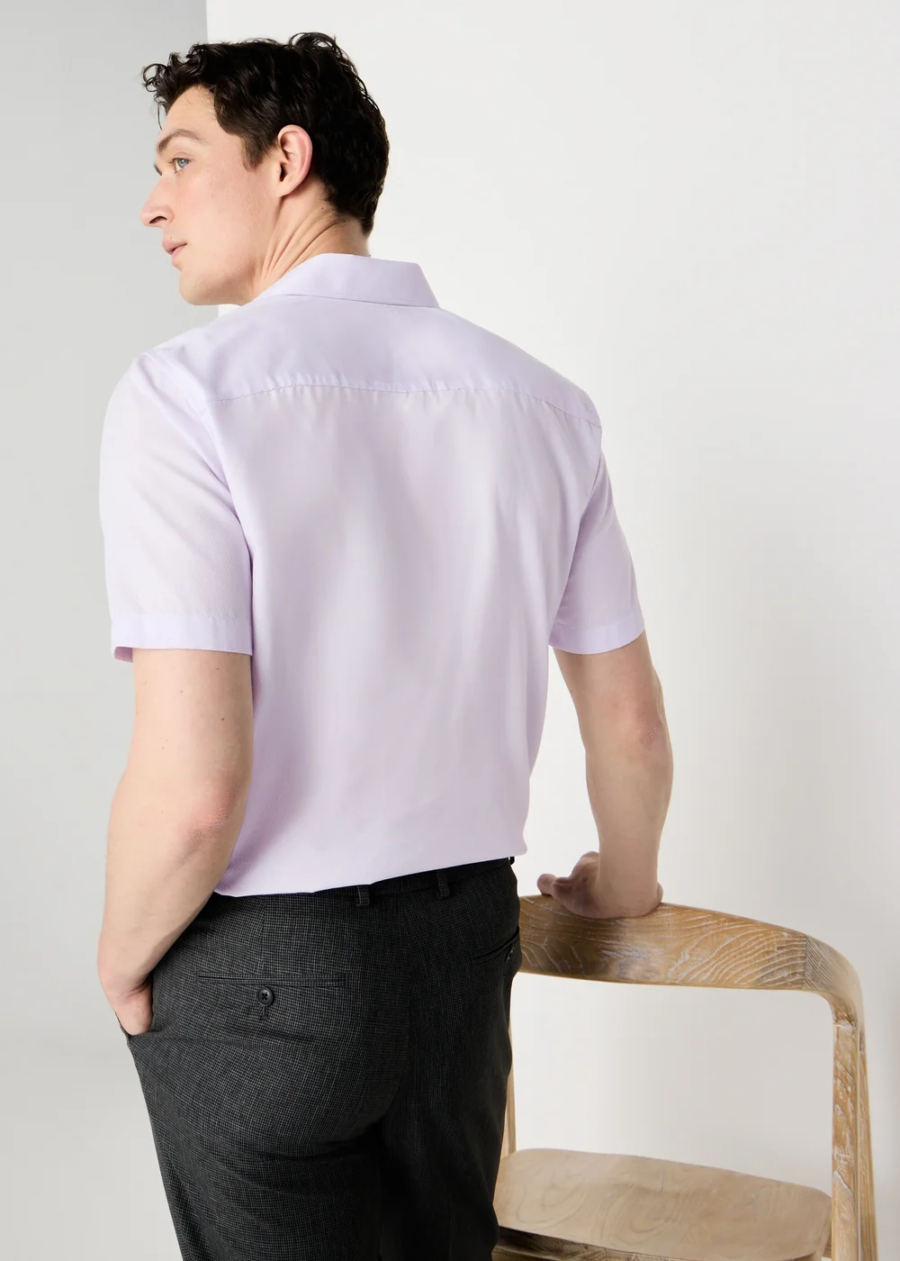 Taylor & Wright Lilac Textured Shirt - S Image 4