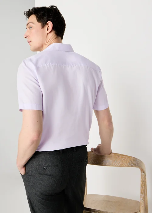 Taylor & Wright Lilac Textured Shirt - S Image 4