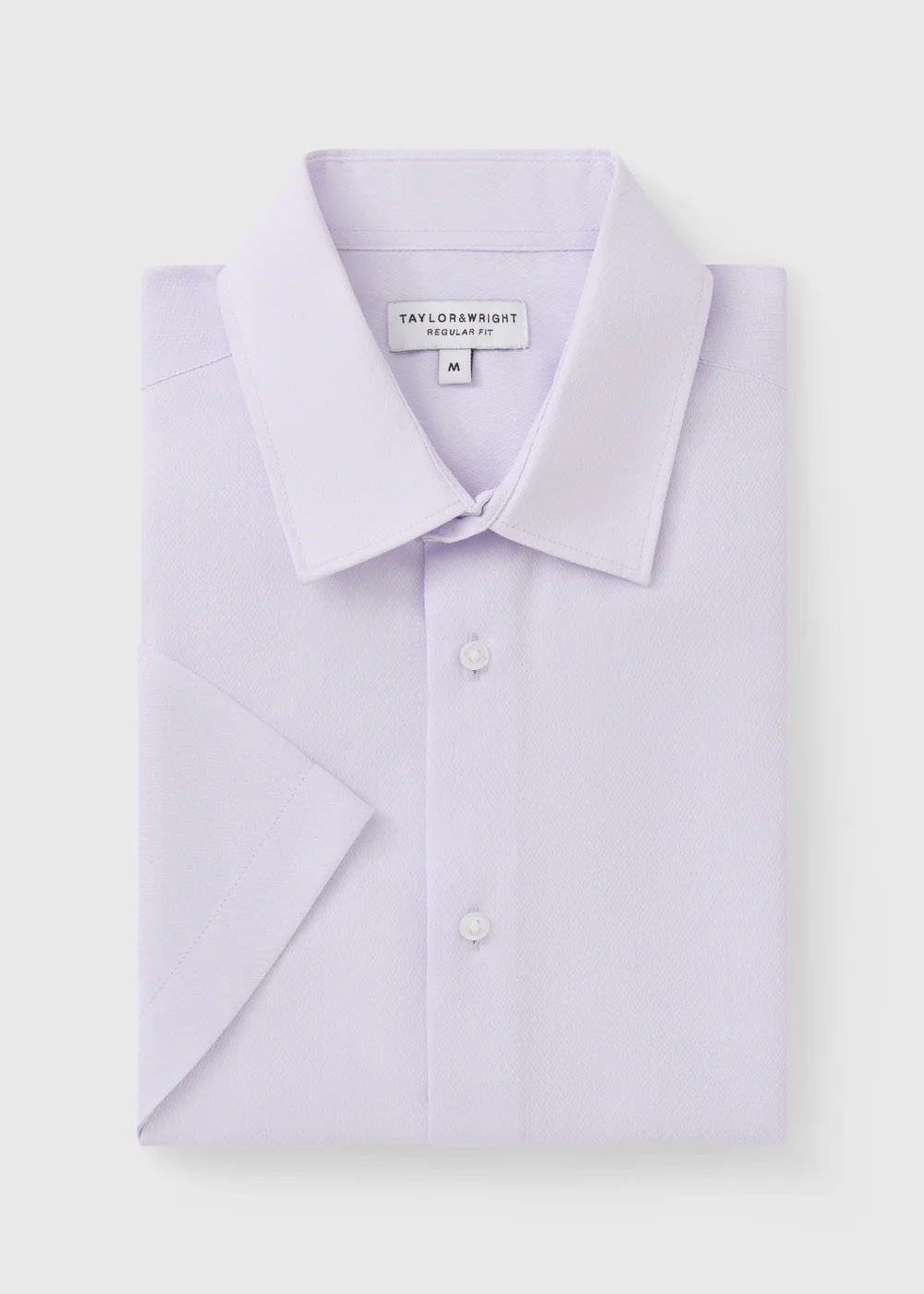 Taylor & Wright Lilac Textured Shirt - S Image 5