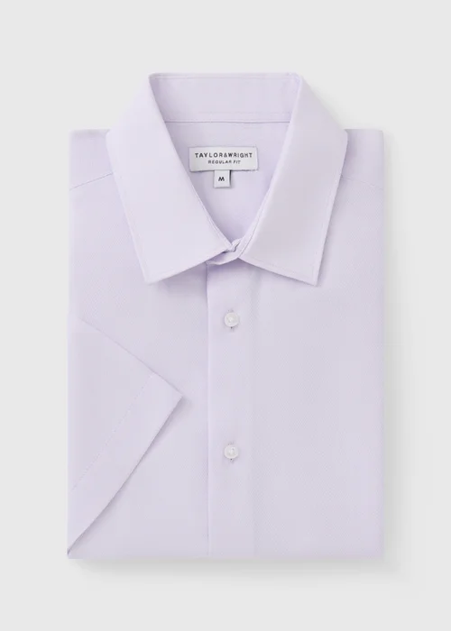 Taylor & Wright Lilac Textured Shirt - S Image 5
