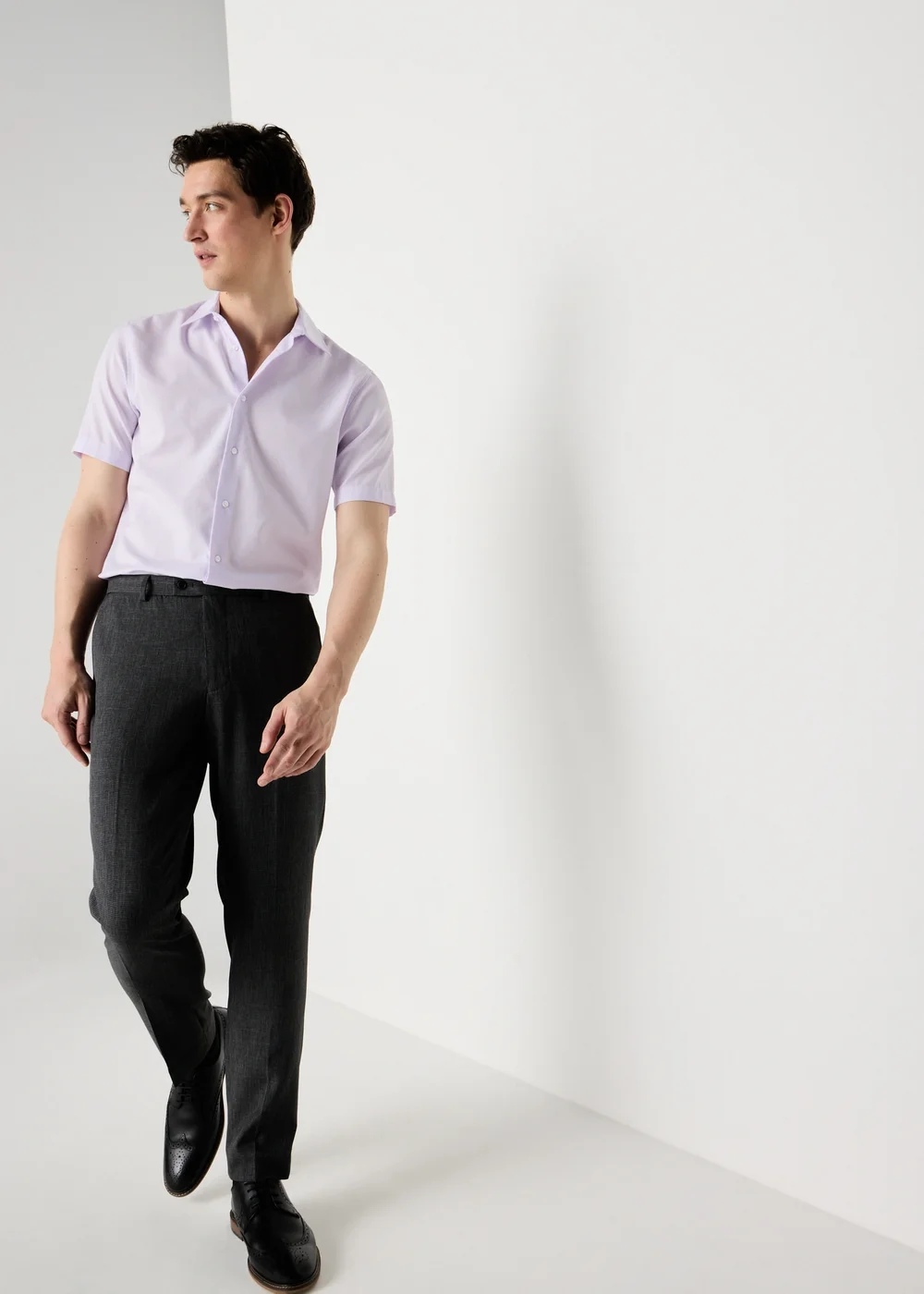 Taylor & Wright Lilac Textured Shirt - S Image 2