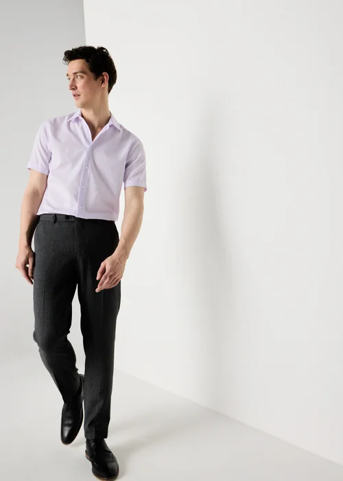 Taylor & Wright Lilac Textured Shirt - S Image 2