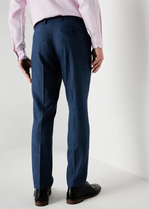 Taylor & Wright Mid Blue Active Waist Slim Fit Trousers - 38/L31 Image 2