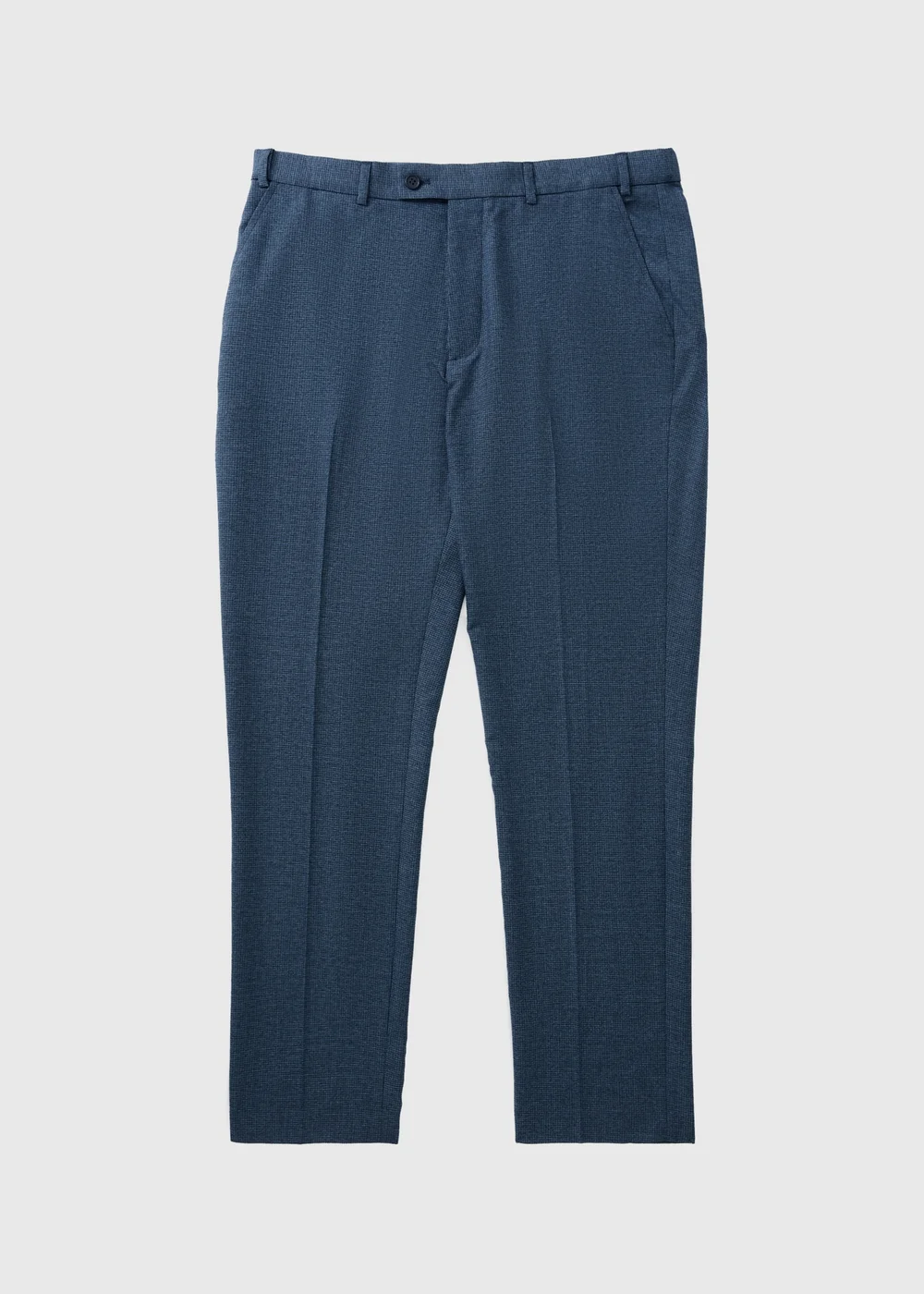 Taylor & Wright Mid Blue Active Waist Slim Fit Trousers - 38/L31 Image 4