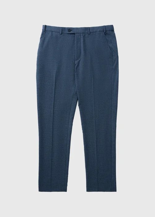 Taylor & Wright Mid Blue Active Waist Slim Fit Trousers - 38/L31 Image 4