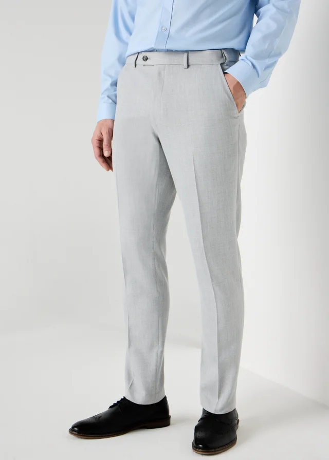 Taylor & Wright Grey Active Waist Slim Fit Trousers