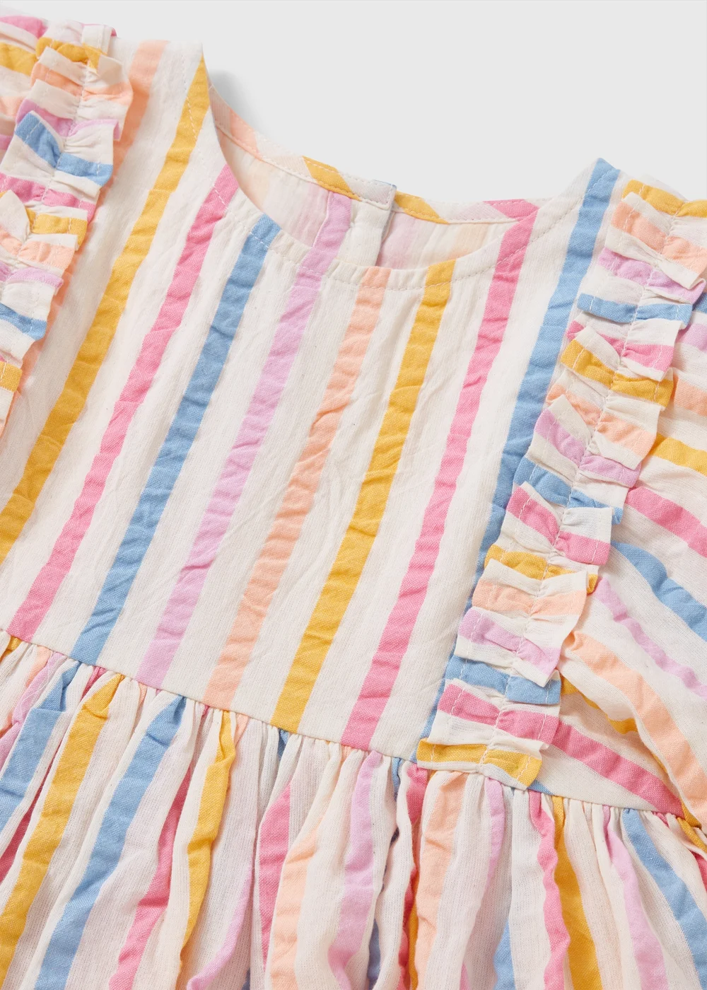 Girls Multicolour Stripe Dress (1-7yrs) - 1-1.5 Yrs Image 2