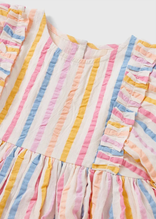 Girls Multicolour Stripe Dress (1-7yrs) - 1-1.5 Yrs Image 2