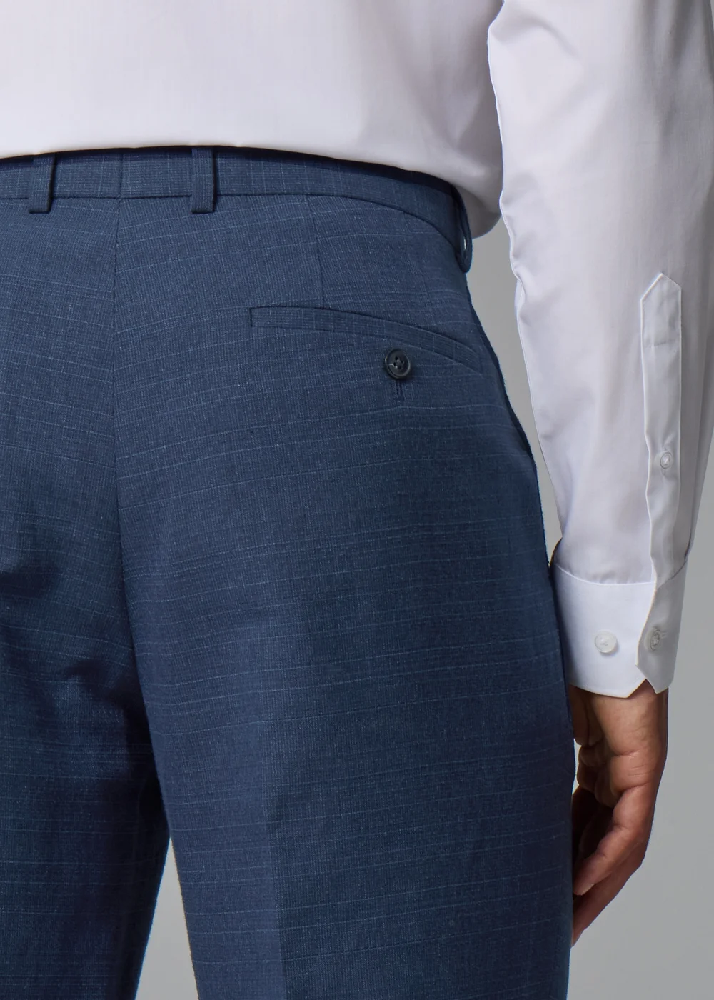 Taylor & Wright Highgrove Italian Navy Tailored Fit Suit Trousers - 32 Waist 29 Leg Image 4