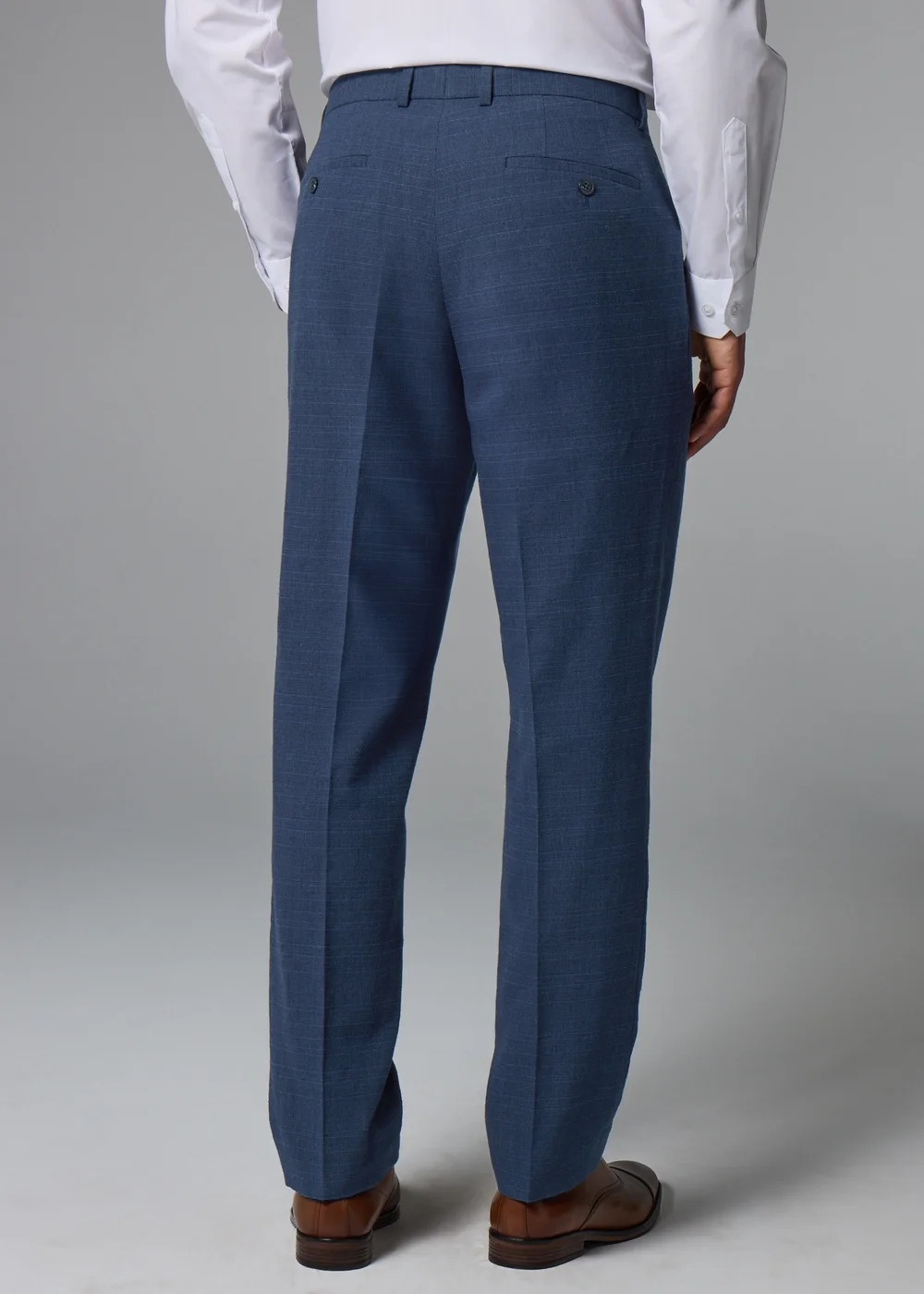 Taylor & Wright Highgrove Italian Navy Tailored Fit Suit Trousers - 32 Waist 29 Leg Image 3