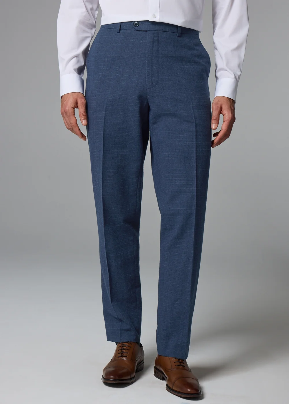 Taylor & Wright Highgrove Italian Navy Tailored Fit Suit Trousers - 32 Waist 29 Leg Image 1