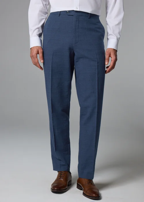 Taylor & Wright Highgrove Italian Navy Tailored Fit Suit Trousers - 32 Waist 29 Leg Image 1