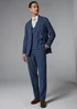 Taylor & Wright Highgrove Italian Navy Tailored Fit Suit Trousers - 32 Waist 29 Leg Image 2